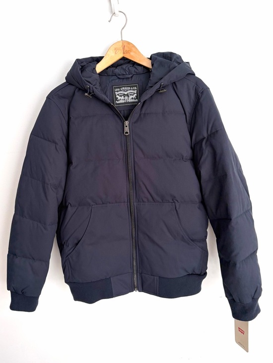 Levi's Other - Levi’s Hooded Quilted Puffer Jacket – Navy – Bomber Style – Size S - NWT
